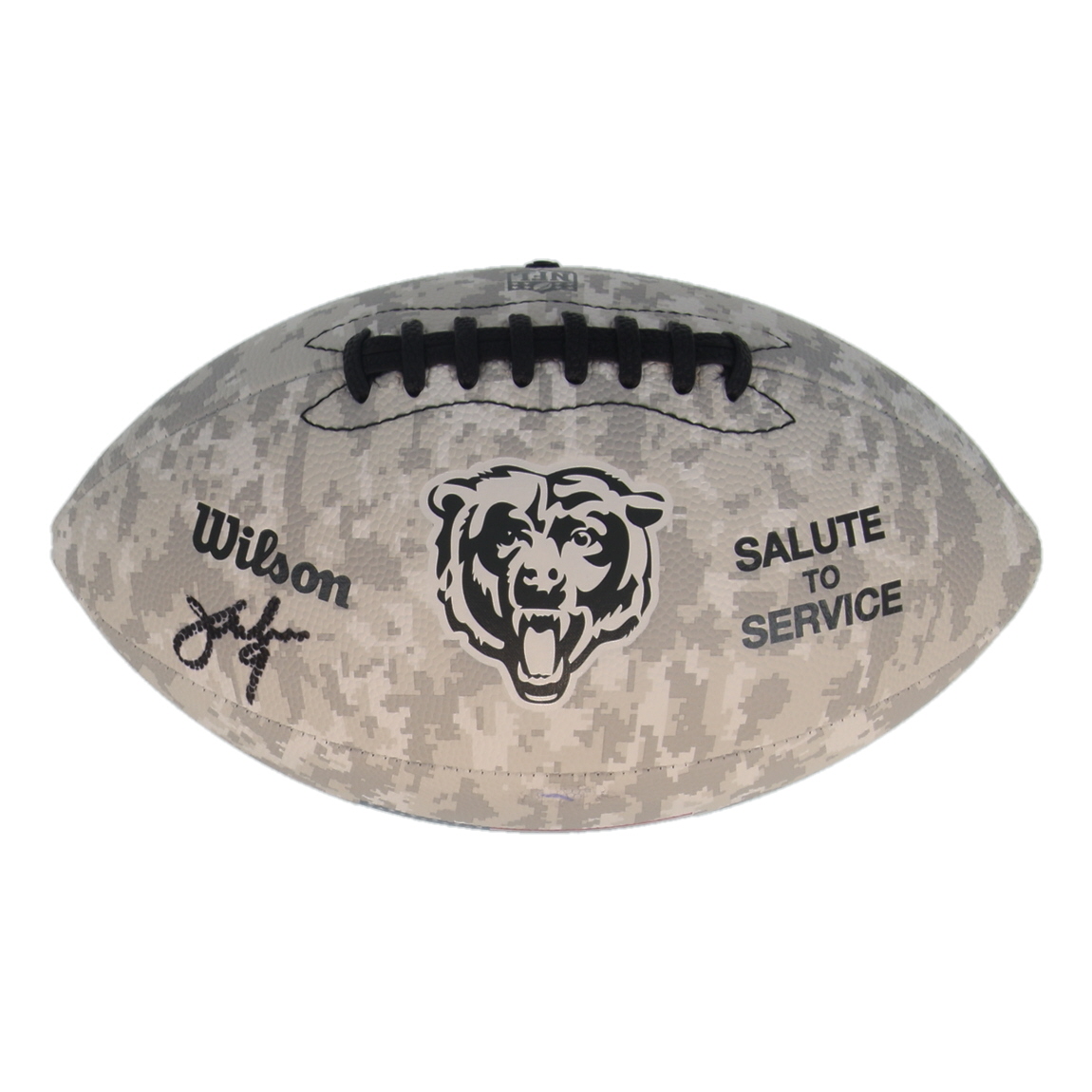 Jim McMahon Signed Bears Salute to Service Logo Football (Fanatics) at PristineAuction.com Jim McMahon Signed Bears Salute to Service Logo Football (Fanatics) at PristineAuction.com