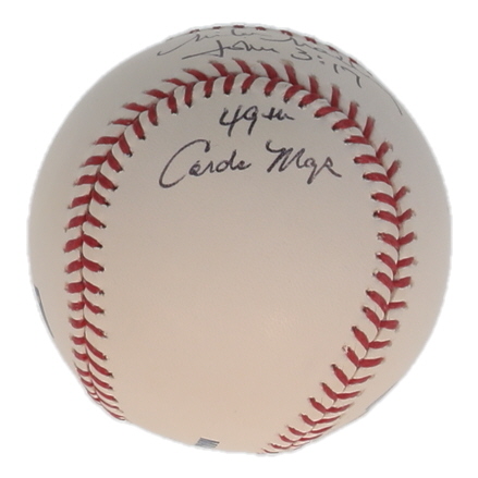 Mike Matheny Signed OML Baseball Inscribed "49th Cardinal Mgr." (PSA) at PristineAuction.com Mike Matheny Signed OML Baseball Inscribed "49th Cardinal Mgr." (PSA) at PristineAuction.com