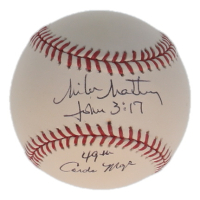 Mike Matheny Signed OML Baseball Inscribed "49th Cardinal Mgr." (PSA) at PristineAuction.com