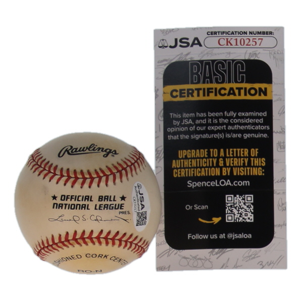 Dennis Eckersley Signed ONL Baseball (JSA) at PristineAuction.com Dennis Eckersley Signed ONL Baseball (JSA) at PristineAuction.com