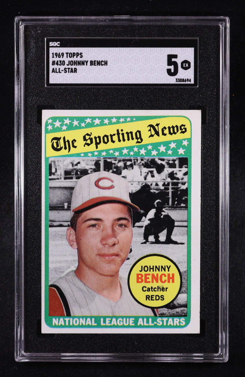 Johnny Bench 1969 Topps #430 AS (SGC 5) at PristineAuction.com Johnny Bench 1969 Topps #430 AS (SGC 5) at PristineAuction.com