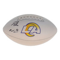 Puka Nacua Signed Rams Logo Football (Fanatics) at PristineAuction.com