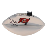 Warren Sapp Signed Buccaneers Logo Football Inscribed "HOF -13" (Fanatics) at PristineAuction.com