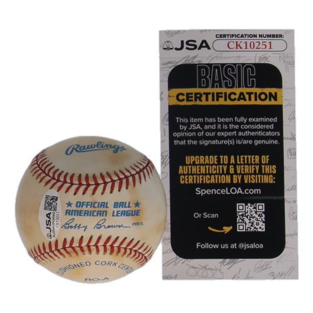 Hoyt Wilhelm Signed OAL Baseball (JSA) at PristineAuction.com Hoyt Wilhelm Signed OAL Baseball (JSA) at PristineAuction.com