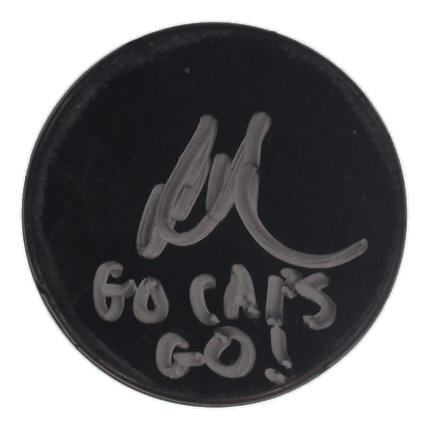Alexander Ovechkin Signed Hockey Puck Inscribed "Go Caps Go!" (Fanatics) at PristineAuction.com Alexander Ovechkin Signed Hockey Puck Inscribed "Go Caps Go!" (Fanatics) at PristineAuction.com