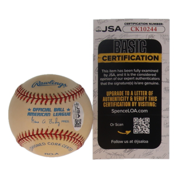 Roy Smalley Signed ONL Baseball Inscribed "1979 All-Star SS" & 1987 World Series" (JSA) at PristineAuction.com Roy Smalley Signed ONL Baseball Inscribed "1979 All-Star SS" & 1987 World Series" (JSA) at PristineAuction.com