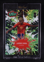Lamine Yamal 2024 Wild Card Splat Background 4 Lime Sparkles #SBLIME04-LY1 #1/2 RC at PristineAuction.com