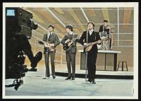 Paul, George John & Ringo - Paul Speaking 1964 Topps The Beatles Color #61 at PristineAuction.com