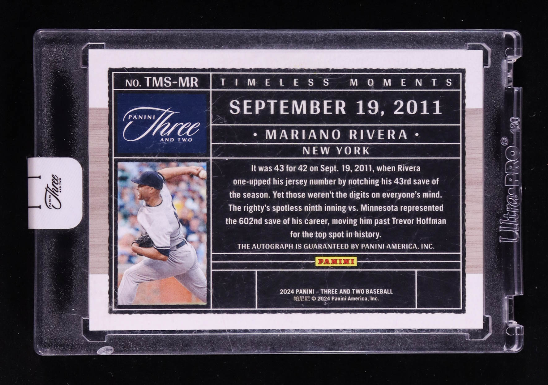 Mariano Rivera 2024 Panini Three and Two Timeless Moments Signatures #12 #29/32 at PristineAuction.com Mariano Rivera 2024 Panini Three and Two Timeless Moments Signatures #12 #29/32 at PristineAuction.com