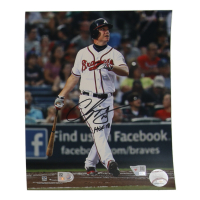 Chipper Jones Signed Braves 8x10 Photo Inscribed "HOF 18" (MLB & Fanatics) at PristineAuction.com