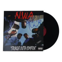 Ice Cube Signed "Straight Outta Compton" Vinyl Album Cover (Beckett) at PristineAuction.com