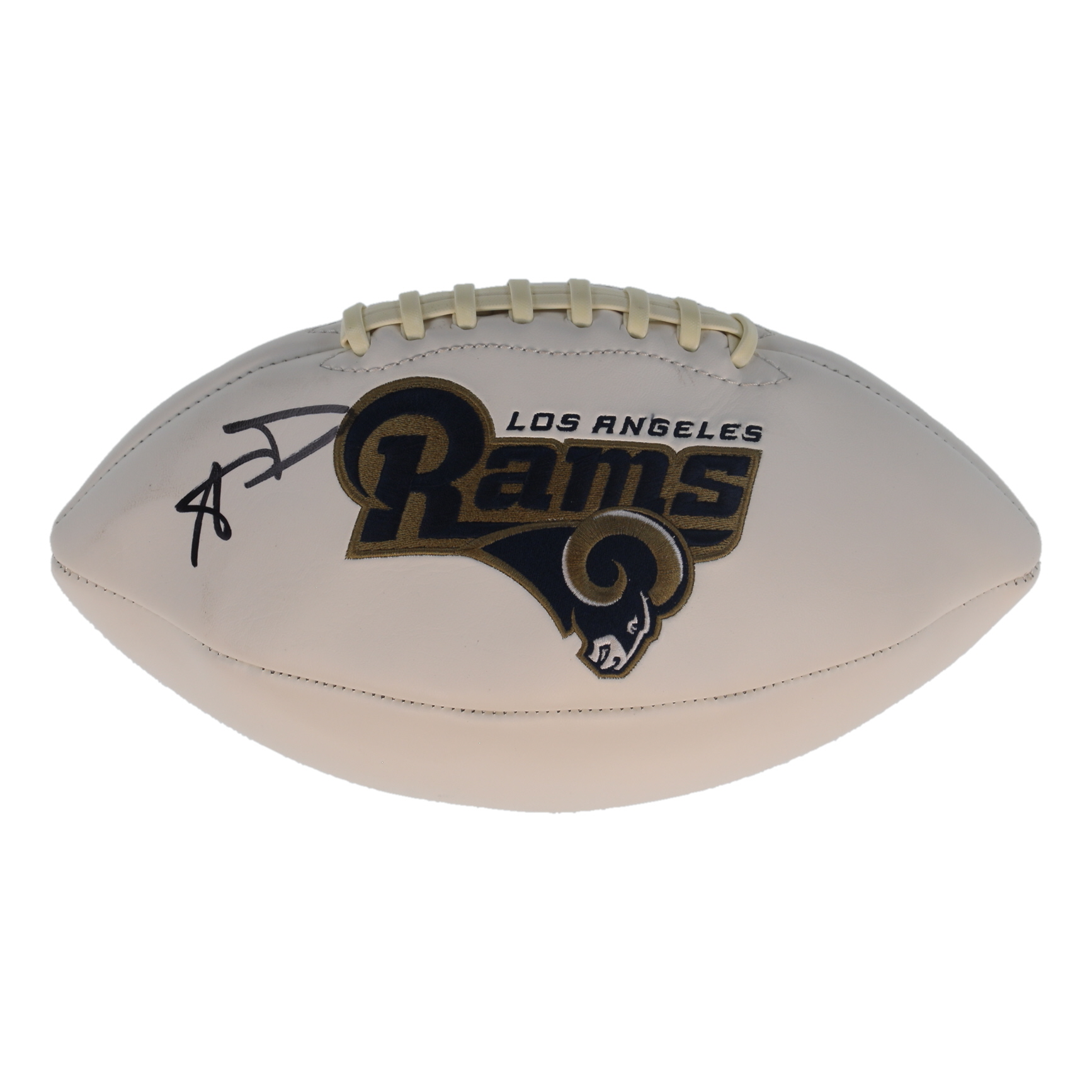 Aaron Donald Signed Rams Logo Football (Beckett) at PristineAuction.com Aaron Donald Signed Rams Logo Football (Beckett) at PristineAuction.com