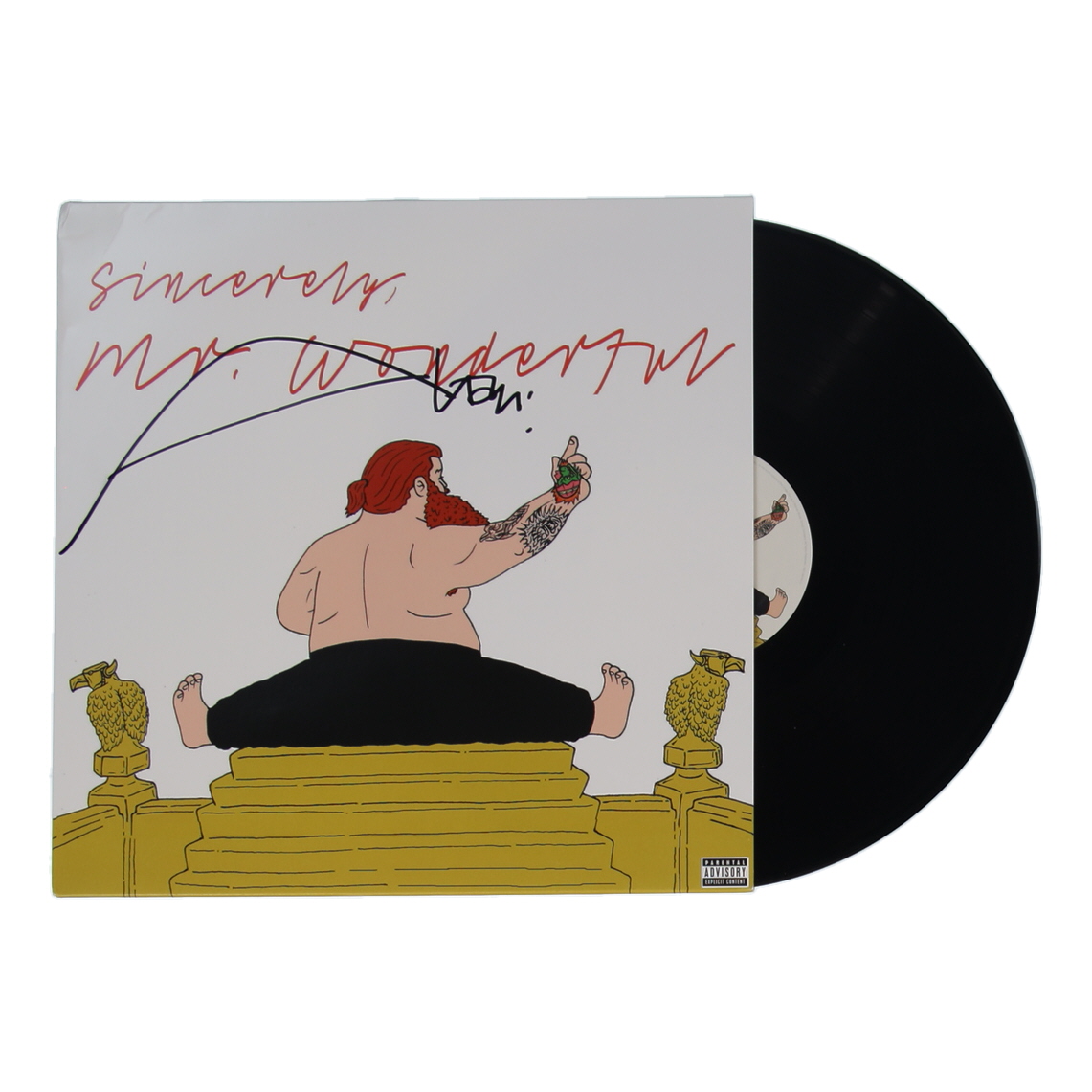 Action Bronson Signed "Mr. Wonderful" Vinyl Album Cover (Beckett) at PristineAuction.com Action Bronson Signed "Mr. Wonderful" Vinyl Album Cover (Beckett) at PristineAuction.com