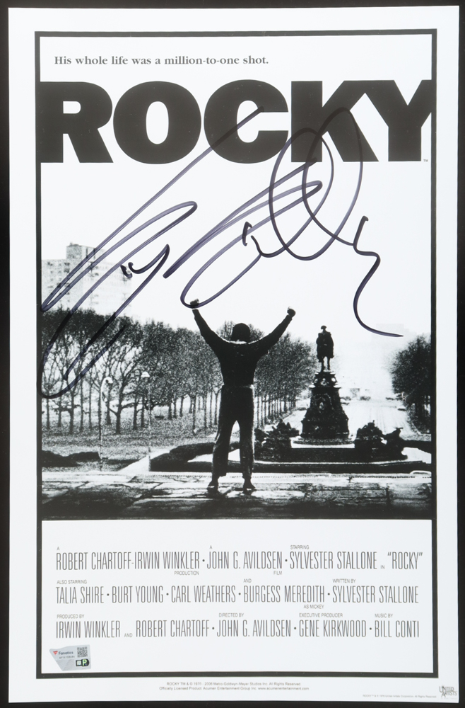 Sylvester Stallone Signed "Rocky" 11x17 Photo (Fanatics) at PristineAuction.com Sylvester Stallone Signed "Rocky" 11x17 Photo (Fanatics) at PristineAuction.com