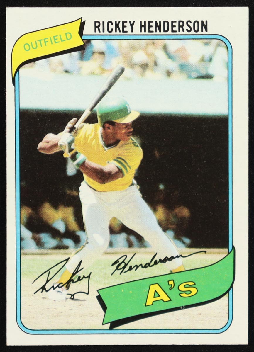 Rickey Henderson 1980 Topps #482 RC at PristineAuction.com Rickey Henderson 1980 Topps #482 RC at PristineAuction.com