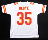 Christian Okoye Signed Jersey (JSA) at PristineAuction.com