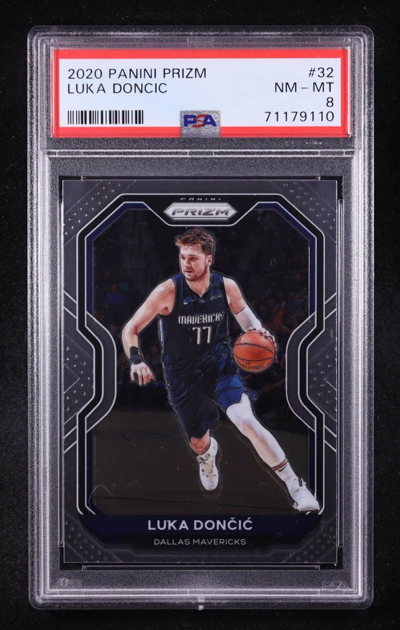 Luka Doncic 2020-21 Panini Prizm #32 (PSA 8) at PristineAuction.com Luka Doncic 2020-21 Panini Prizm #32 (PSA 8) at PristineAuction.com