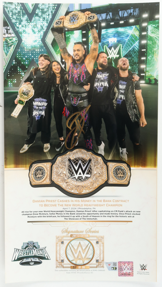 Damian Priest Signed WWE 11x17 Photo (Fanatics) at PristineAuction.com Damian Priest Signed WWE 11x17 Photo (Fanatics) at PristineAuction.com