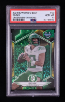 Bo Nix 2023 Bowman U Best Green Mini-Diamond #50 RC #58/99 (PSA 10) at PristineAuction.com