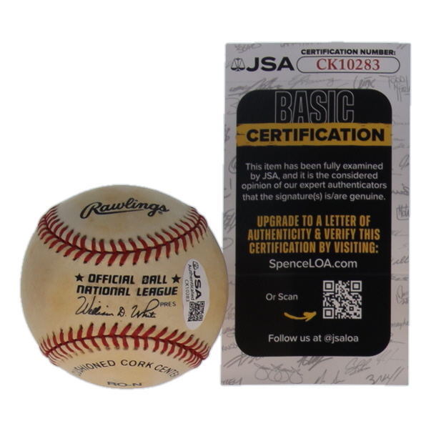 Hoyt Wilhelm Signed ONL Baseball (JSA) at PristineAuction.com Hoyt Wilhelm Signed ONL Baseball (JSA) at PristineAuction.com