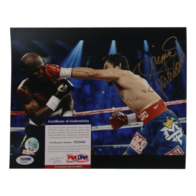 Manny Pacquiao Signed 8x10 Photo (PSA) at PristineAuction.com Manny Pacquiao Signed 8x10 Photo (PSA) at PristineAuction.com
