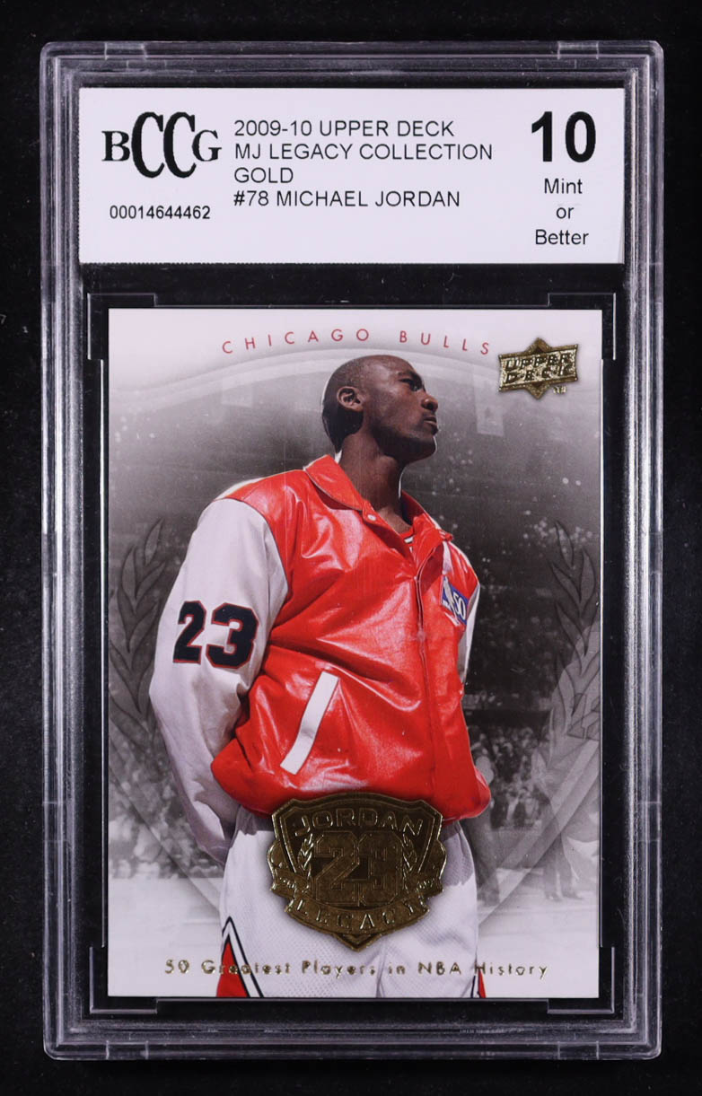 Michael Jordan 2009-10 Upper Deck Michael Jordan Legacy Collection Gold #78 (BCCG 10) at PristineAuction.com Michael Jordan 2009-10 Upper Deck Michael Jordan Legacy Collection Gold #78 (BCCG 10) at PristineAuction.com