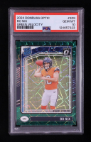Bo Nix 2024 Panini Donruss Optic Green Velocity RR #209 RC (PSA 10) at PristineAuction.com