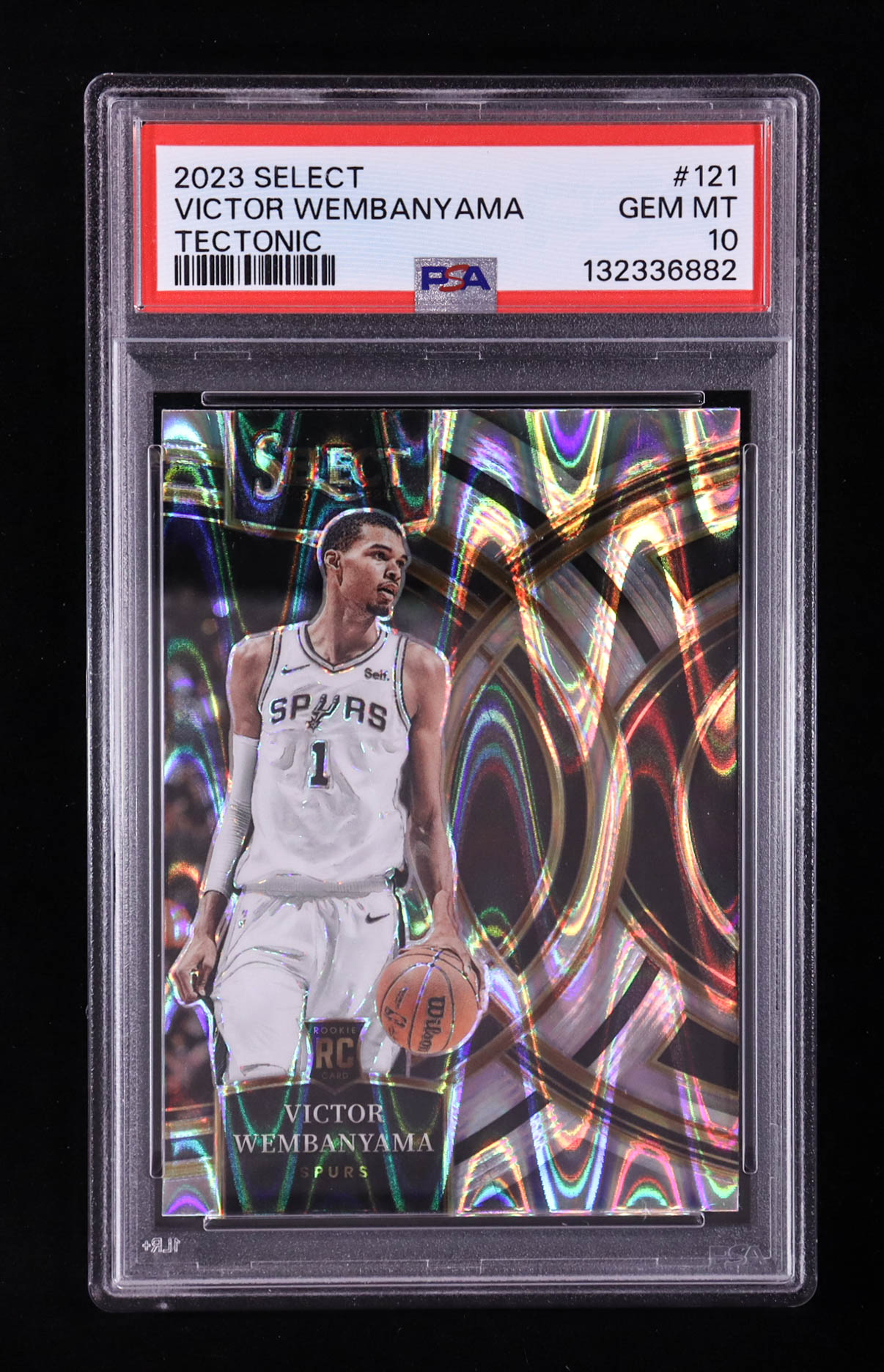 Victor Wembanyama 2023-24 Panini Select Tectonic #121 (PSA 10) at PristineAuction.com Victor Wembanyama 2023-24 Panini Select Tectonic #121 (PSA 10) at PristineAuction.com