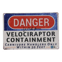 William H. Macy Signed "Jurassic Park" 8x12 Metal Sign (Beckett) at PristineAuction.com