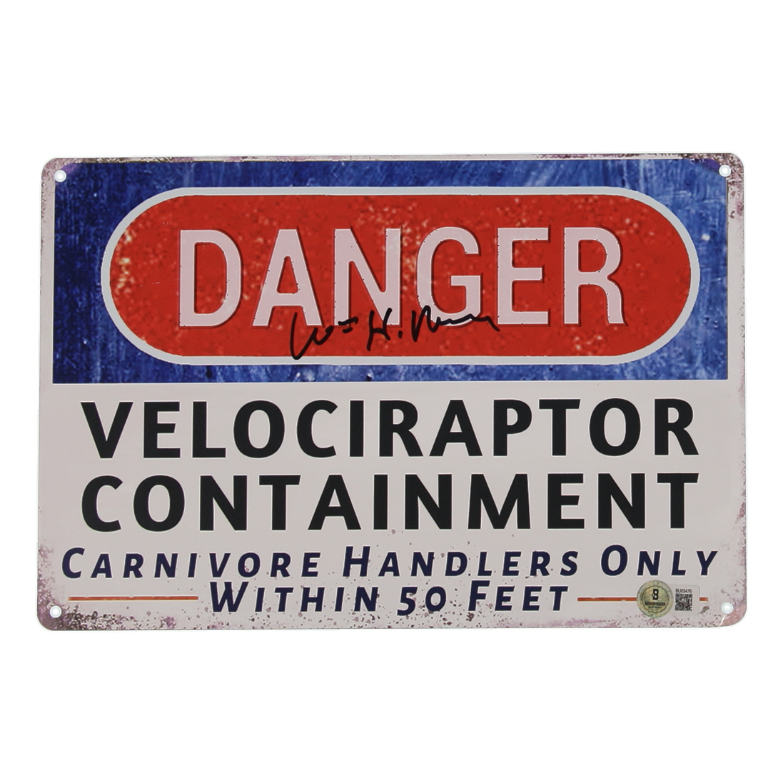 William H. Macy Signed "Jurassic Park" 8x12 Metal Sign (Beckett) at PristineAuction.com William H. Macy Signed "Jurassic Park" 8x12 Metal Sign (Beckett) at PristineAuction.com