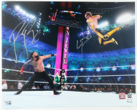 Roman Reigns & Logan Paul Signed WWE 16x20 Photo (Fanatics) at PristineAuction.com