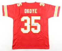 Christian Okoye Signed Jersey (JSA) at PristineAuction.com