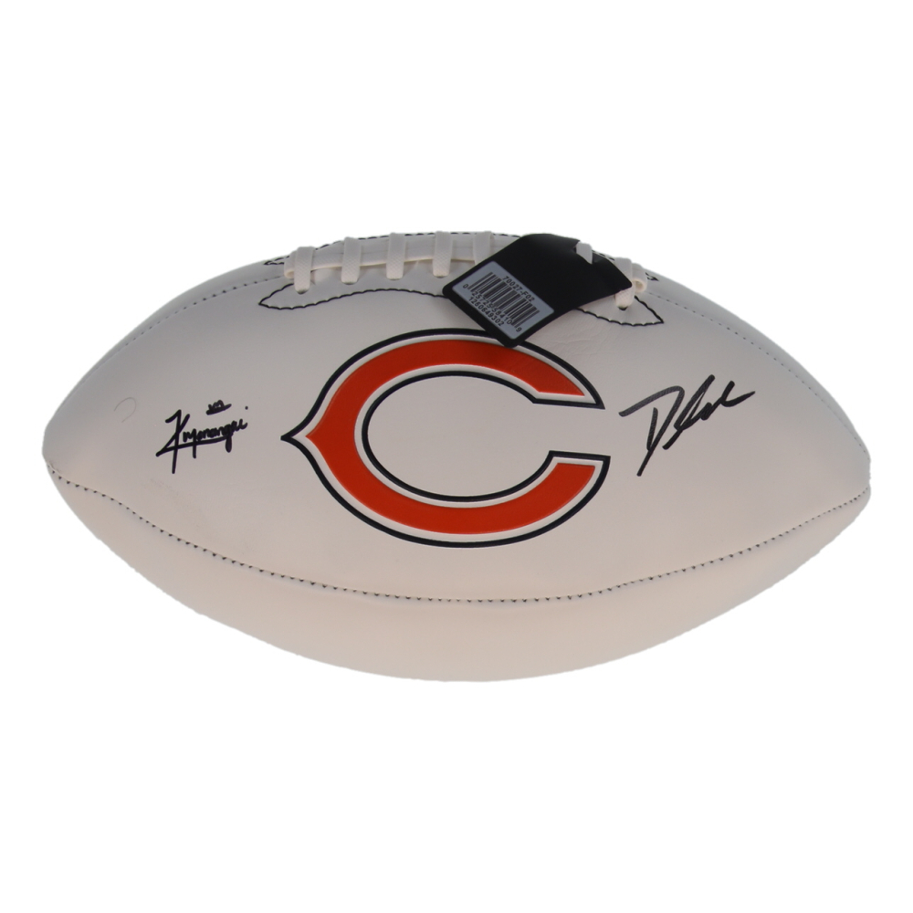 D'Andre Swift & Kyle Monangai Signed Bears Logo Football (JSA) at PristineAuction.com