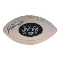 Joe Namath Signed Jets Logo Football (Steiner) at PristineAuction.com