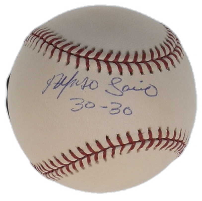 Alfonso Soriano Signed OML Baseball Inscribed "30-30" (Beckett) at PristineAuction.com Alfonso Soriano Signed OML Baseball Inscribed "30-30" (Beckett) at PristineAuction.com