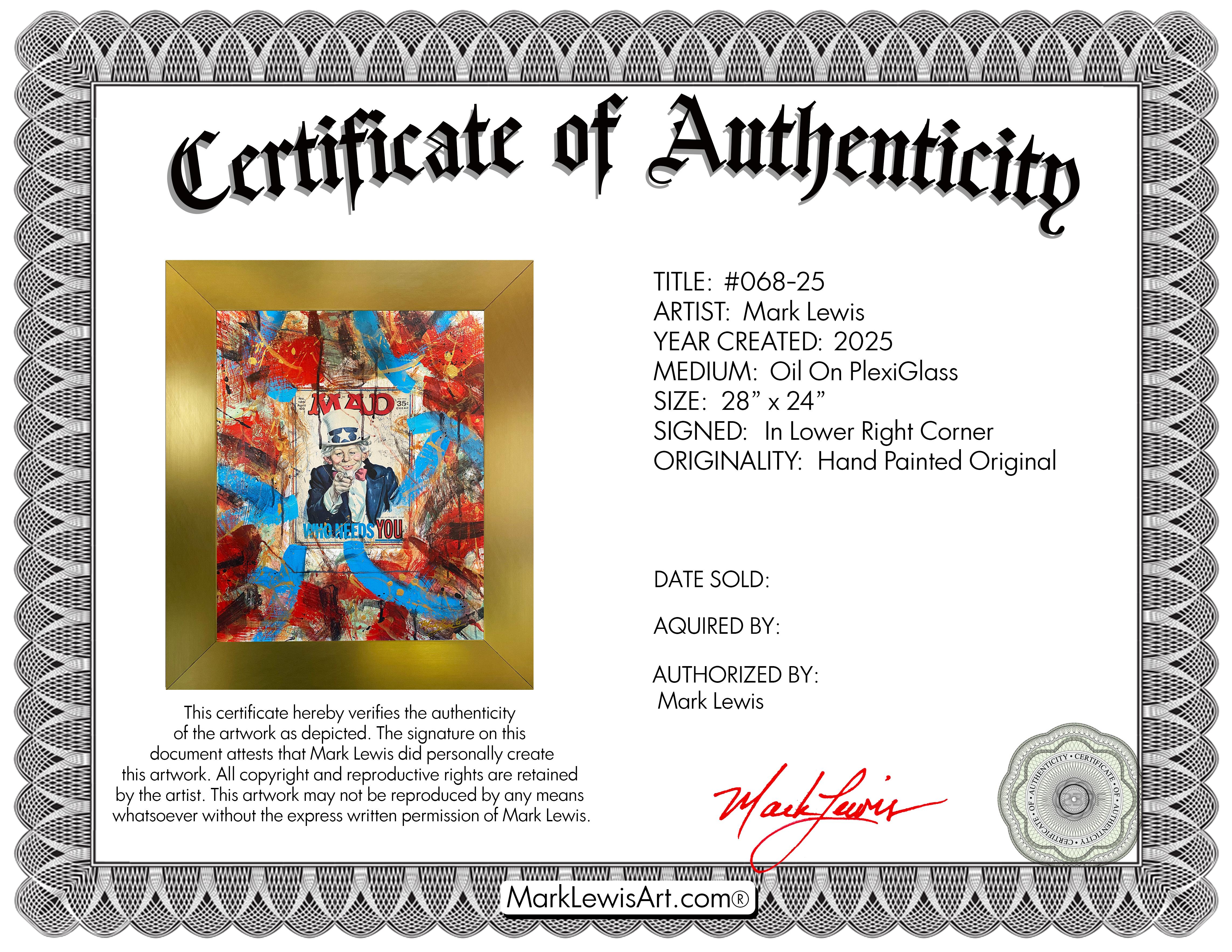 Mark Lewis Original Custom Framed Abstract Painting On PlexiGlass (Lewis) at PristineAuction.com Mark Lewis Original Custom Framed Abstract Painting On PlexiGlass (Lewis) at PristineAuction.com