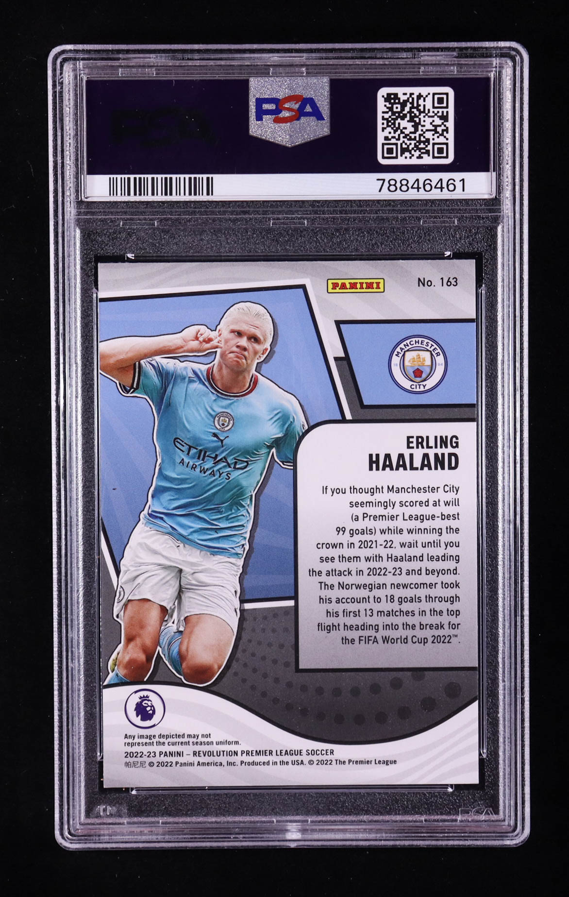 Erling Haaland 2022-23 Panini Revolution #163 (PSA 10) at PristineAuction.com Erling Haaland 2022-23 Panini Revolution #163 (PSA 10) at PristineAuction.com
