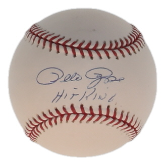 Pete Rose Signed OML Baseball Inscribed "Hit King" (PSA & Sports Memorabilia) at PristineAuction.com Pete Rose Signed OML Baseball Inscribed "Hit King" (PSA & Sports Memorabilia) at PristineAuction.com