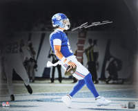 Jaxson Dart Signed Giants 16x20 Photo (Fanatics) at PristineAuction.com