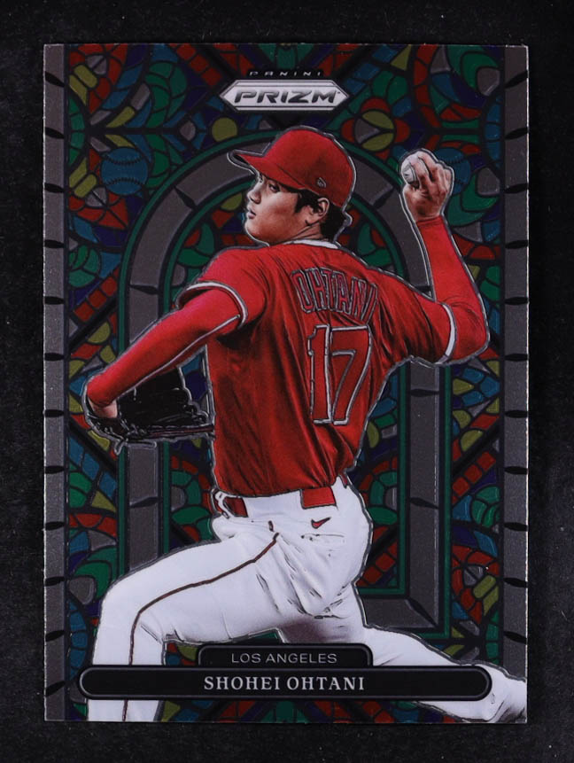 Shohei Ohtani 2022 Panini Prizm Stained Glass #3 at PristineAuction.com Shohei Ohtani 2022 Panini Prizm Stained Glass #3 at PristineAuction.com