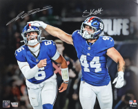Jaxson Dart & Cam Skattebo Signed Giants 16x20 Photo (Fanatics) at PristineAuction.com