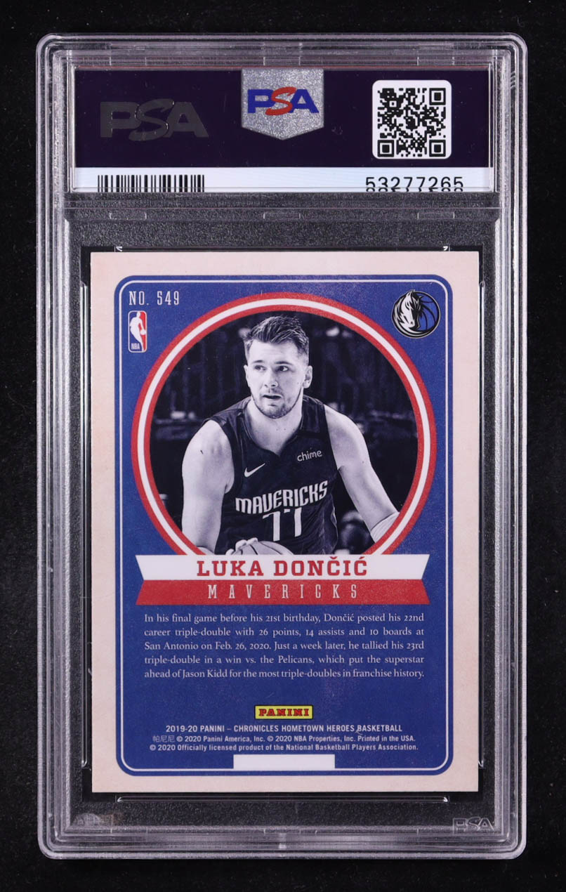 Luka Doncic 2019-20 Panini Chronicles #549 (PSA 9) at PristineAuction.com Luka Doncic 2019-20 Panini Chronicles #549 (PSA 9) at PristineAuction.com