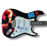 Billy Idol Signed "Rebel Yell" Custom Stratocaster Guitar (PSA) at PristineAuction.com