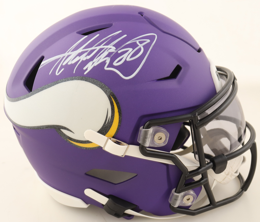Adrian Peterson Signed Vikings Mid-Size SpeedFlex Helmet With Visor (JSA) at PristineAuction.com Adrian Peterson Signed Vikings Mid-Size SpeedFlex Helmet With Visor (JSA) at PristineAuction.com