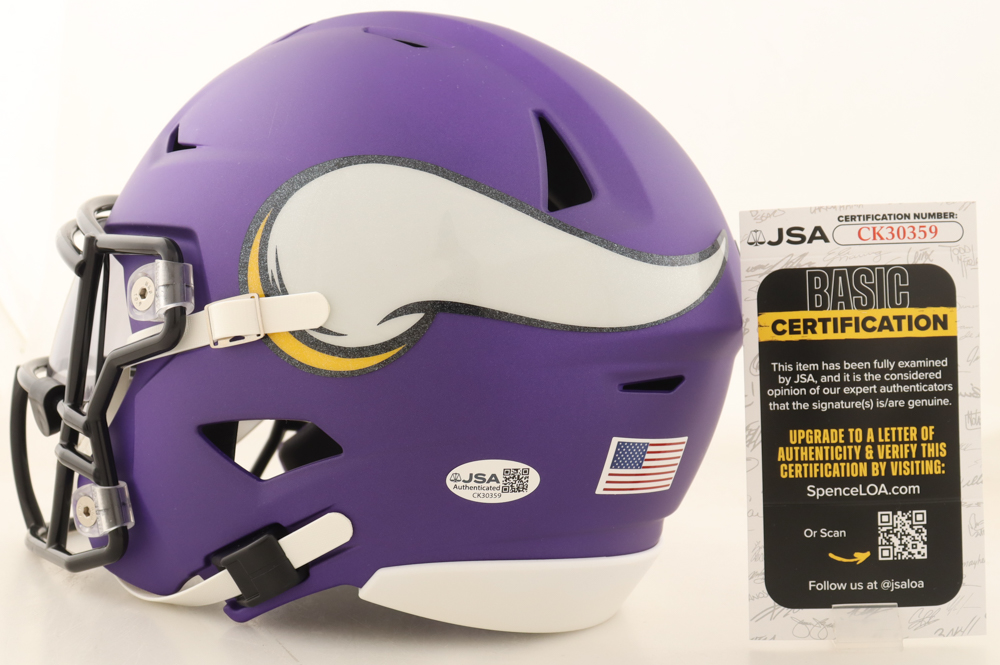 Adrian Peterson Signed Vikings Mid-Size SpeedFlex Helmet With Visor (JSA) at PristineAuction.com Adrian Peterson Signed Vikings Mid-Size SpeedFlex Helmet With Visor (JSA) at PristineAuction.com