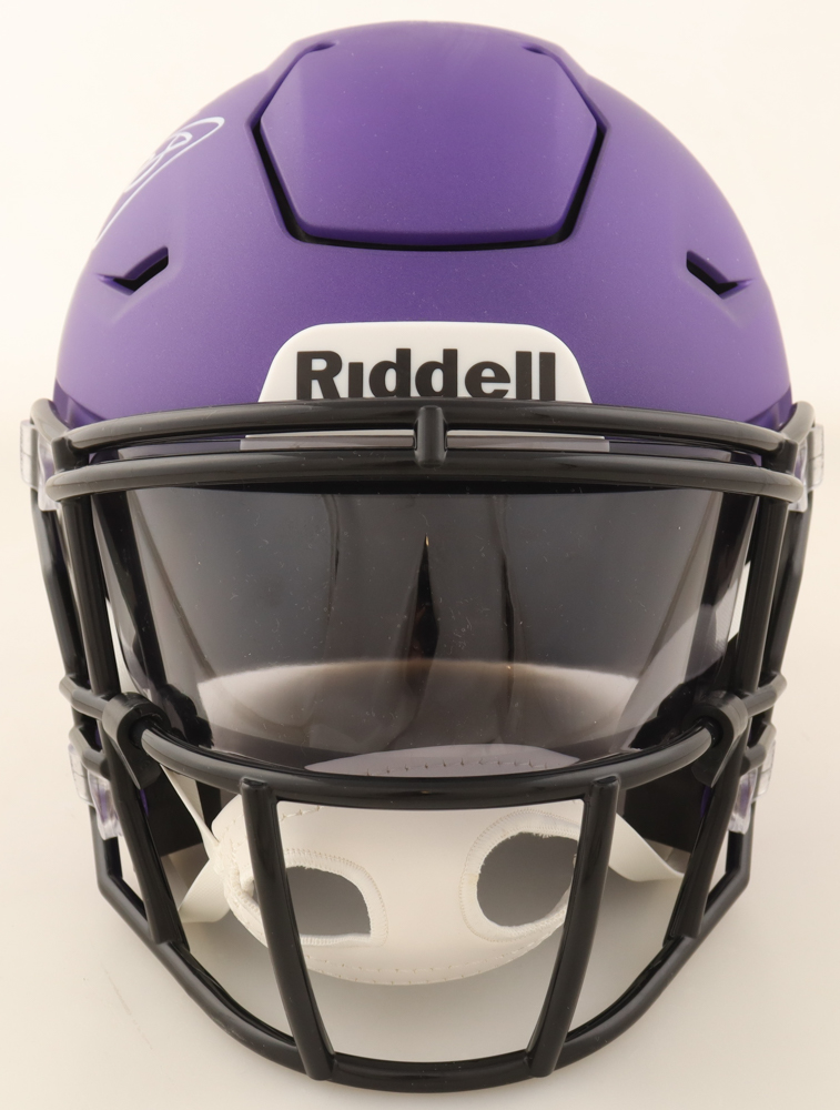 Adrian Peterson Signed Vikings Mid-Size SpeedFlex Helmet With Visor (JSA) at PristineAuction.com Adrian Peterson Signed Vikings Mid-Size SpeedFlex Helmet With Visor (JSA) at PristineAuction.com
