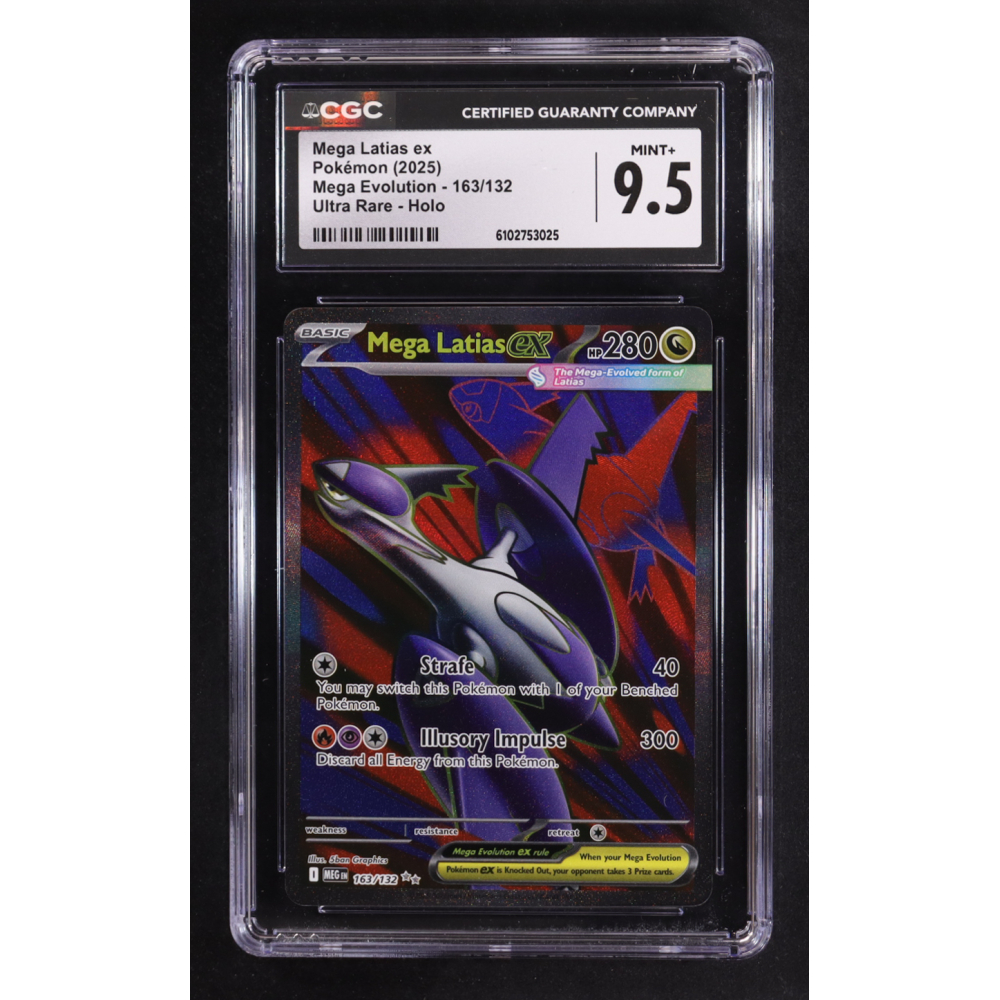 Mega Latias ex 2025 Pokemon TCG Mega Evolution #163 (CGC 9.5) at PristineAuction.com
