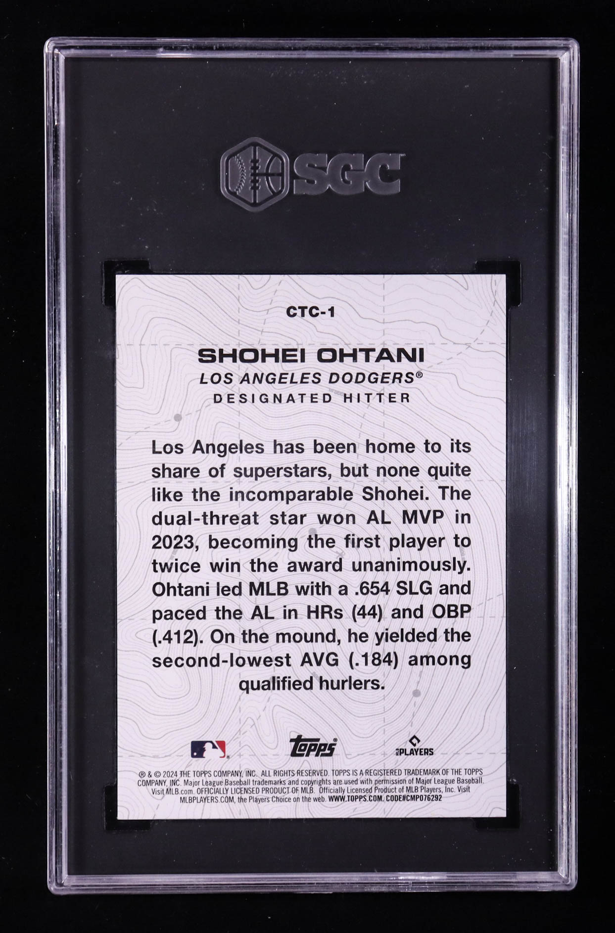Shohei Ohtani 2024 Topps City to City LAX #CTC-1 (SGC 10) at PristineAuction.com Shohei Ohtani 2024 Topps City to City LAX #CTC-1 (SGC 10) at PristineAuction.com