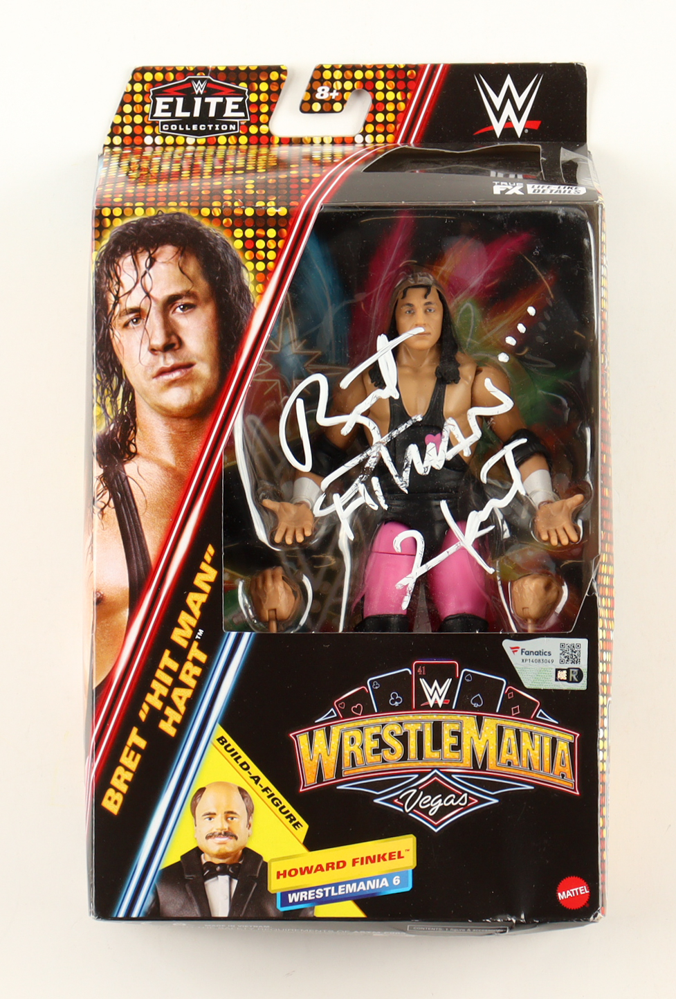 Bret 'Hitman' Hart Signed WWE WrestleMania Edition Collection Action Figure (Fanatics) at PristineAuction.com Bret 'Hitman' Hart Signed WWE WrestleMania Edition Collection Action Figure (Fanatics) at PristineAuction.com