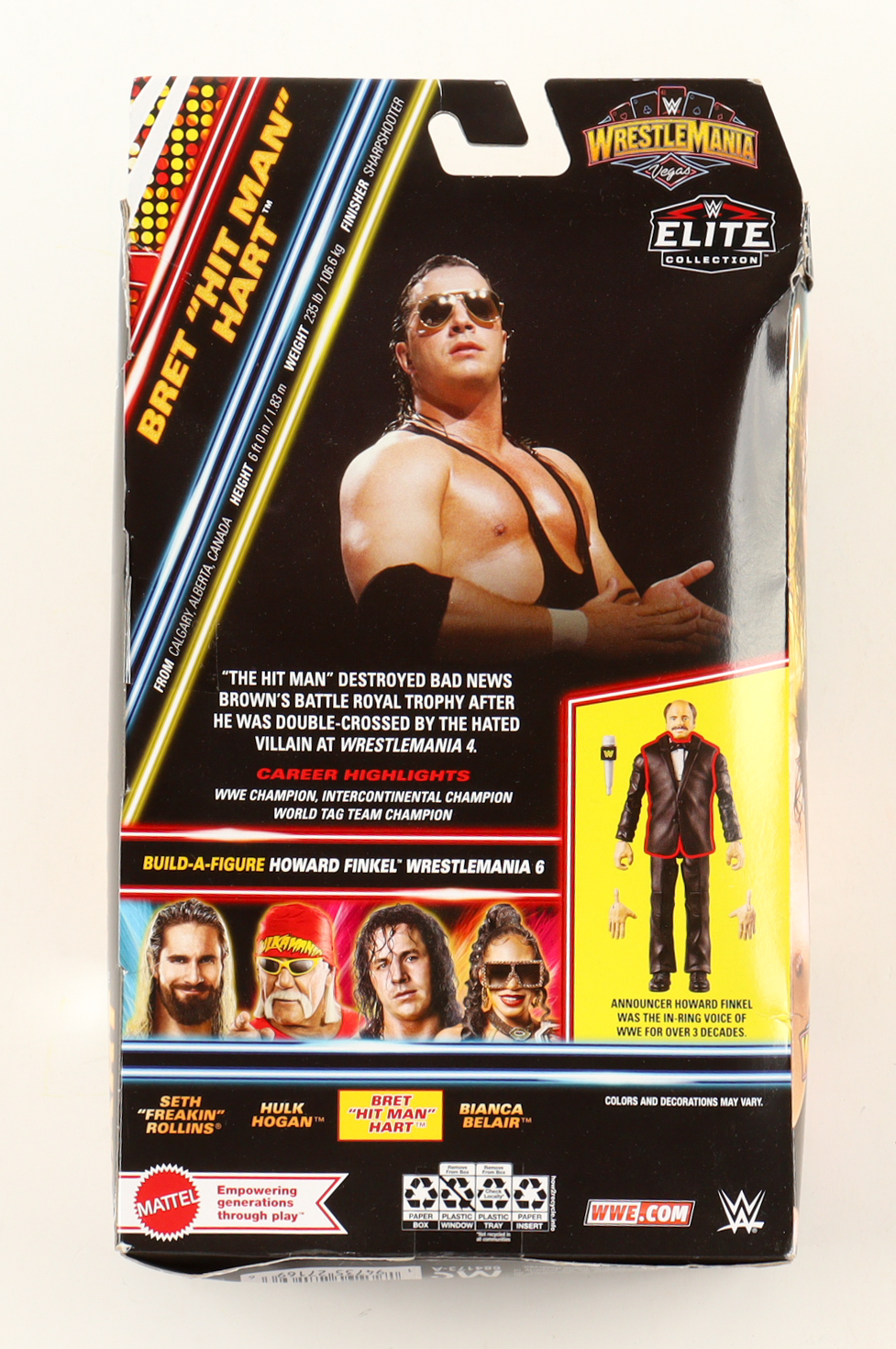 Bret 'Hitman' Hart Signed WWE WrestleMania Edition Collection Action Figure (Fanatics) at PristineAuction.com Bret 'Hitman' Hart Signed WWE WrestleMania Edition Collection Action Figure (Fanatics) at PristineAuction.com